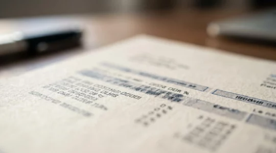 Gros plan sur une fiche de paie française avec mise en évidence de la ligne prévoyance cadre et cotisations sociales